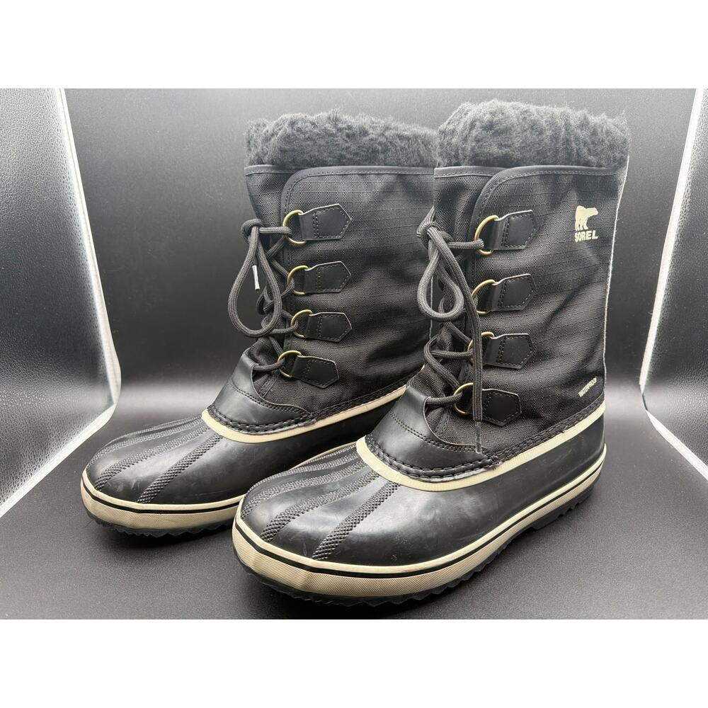 Sorel Mens 1964 Pac Nylon Winter Boots Size 10.5 Waterproof Snow Duck Boots